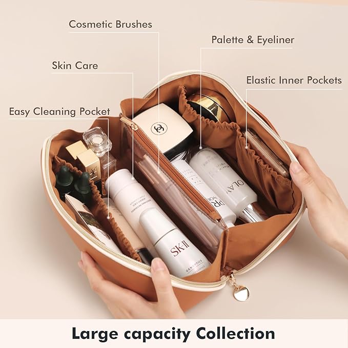 Prite travel cosmetic bag makeup