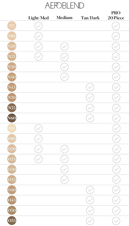 Airbrush Makeup Mini Sets (Pro Foundation