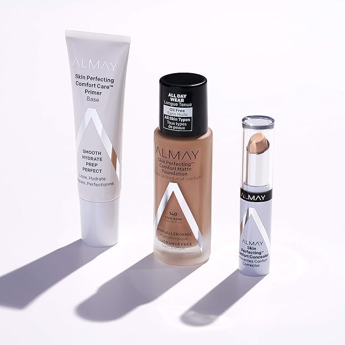 Almay Skin Perfecting Comfort Concealer, Hypoallergenic, Cruelty Free, -Fragrance Free, Dermatologist Tested, Medium/Tan