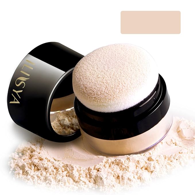 Setting Powder Lightweight Loose Powder Finishing Powder Long-Lasting Apricot/Translucent)-3 Boxes
