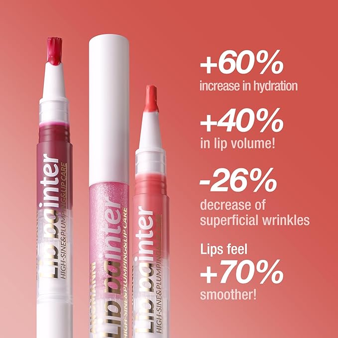 Glow Lip Oil Gloss +Lips Brush, High Pigmented Lip