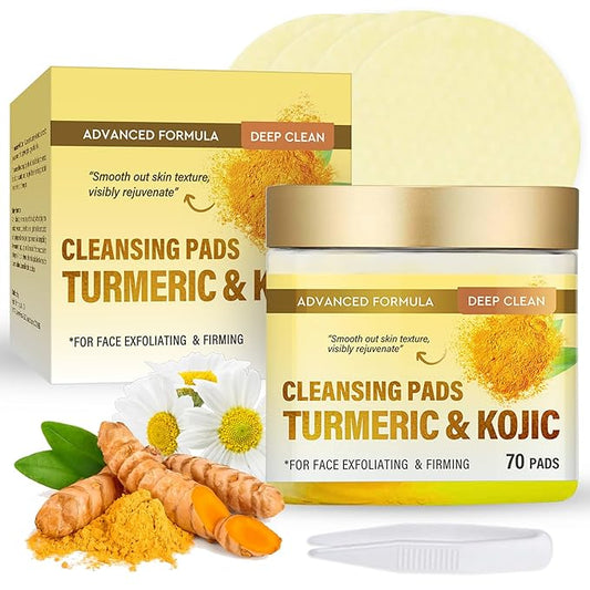 Turmeric kojic acid cleansing pads,