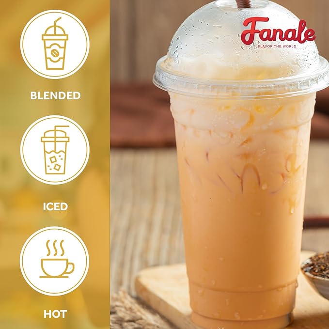 Fanale Premium Thai Iced Bubble Tea Flavoring Powder | Perfect for Baking, Smoothies, Desserts and Drinks | Instant Flavoring Powder for Boba Milk Tea - 2.2 Pounds (Pack of 1)