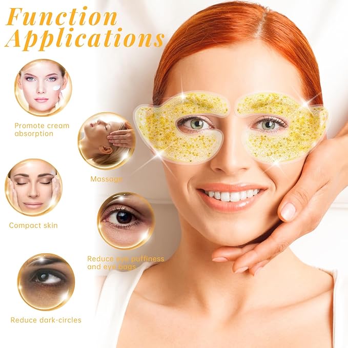 Reusable eye patches, gel eye