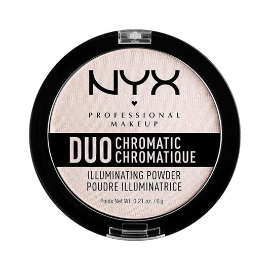 NYX PROFESSIONAL MAKEUP Duo Chromatic Illuminating Powder, Snow Snow Rose