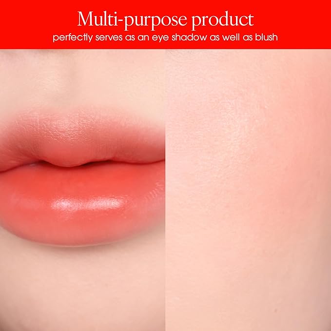PLAT LIPS 913 PLASTIC ORANGE, Lip & Cheek, Lightweight, Naturally Dewy+ Glowy Finish, Blendable & Buildable Formula (1.2g, 0.003 oz.)