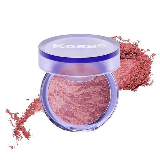 Kosas Blush is Life –Talc-Free Dimensional Blush Baked with Squalane & Hyaluronic Acid – Long Wear - Swoon