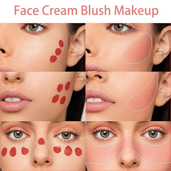 Blush Beauty Wand,Matte Face Blush Contour Wand with