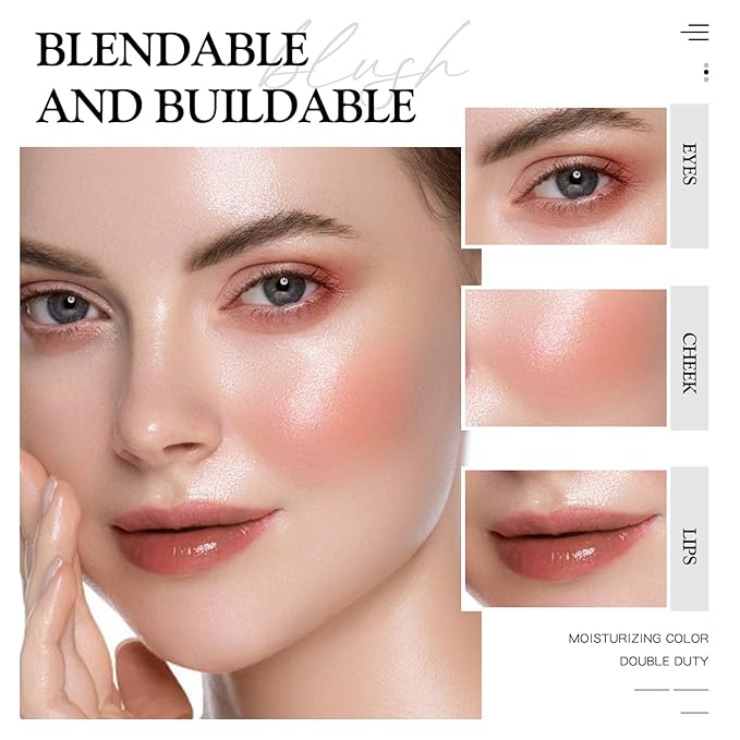 Multi Glow Balm, Cream Blush for Cheeks, Blush (Rose Crystal) 0.63 Oz