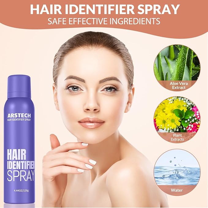 Dermaplane Razor for Women Face Hair Identifier Spray for Face Shaving Dermaplaning Tool Skin Body Dermaplane Spray for Women with 4 Facial Razor for Face Shaver Kit Facial Hair Spray Hair Removal