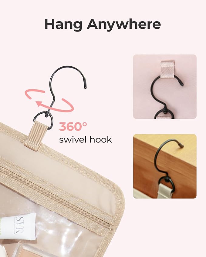 Bagsmart travel toiletry bag with