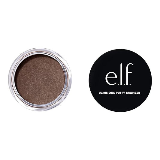 e.l.f. Luminous Putty Bronzer, Lightweight Putty-to-Powder Bronzer For