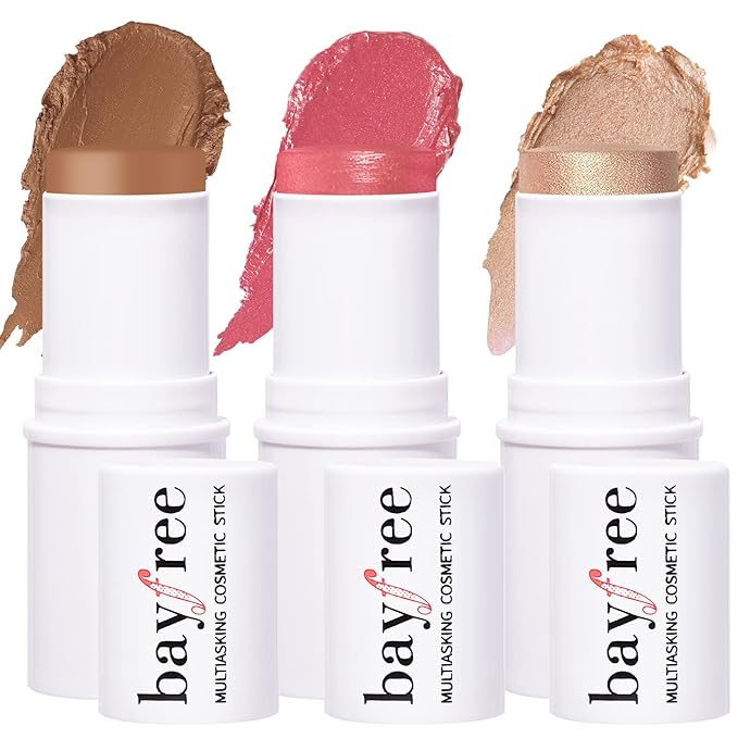 KIMUSE Multi Stick Trio Face Makeup, Cream Blush All Skin