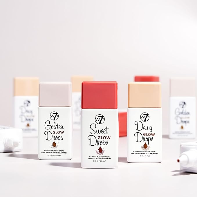 W7 Sweet Glow Drops - Liquid Blusher Drops Radiant Finish