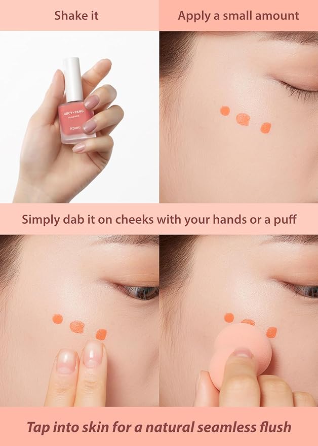 A'PIEU JUICY-PANG WATER BLUSHER (CR01 - Peach) Korean Beauty Makeup