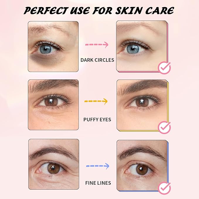 Eye Mask Gift Box (48 Pairs) - Caffeine, 24K Gold, Retinol Triple Energy - Fights Puffiness, Dark Circles, Fine Lines, Firming Under Eye Patches - Birthday, Bachelorette Party, Bridesmaid Gift