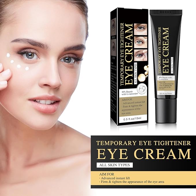 Temporary Eye Tightener Eye Cream, Instant Firmx Eye Cream Reduces Under Eye Bags and Wrinkles, Dark Circles Anti Aging Fine Lines, Firm Skin Under Your Eyes