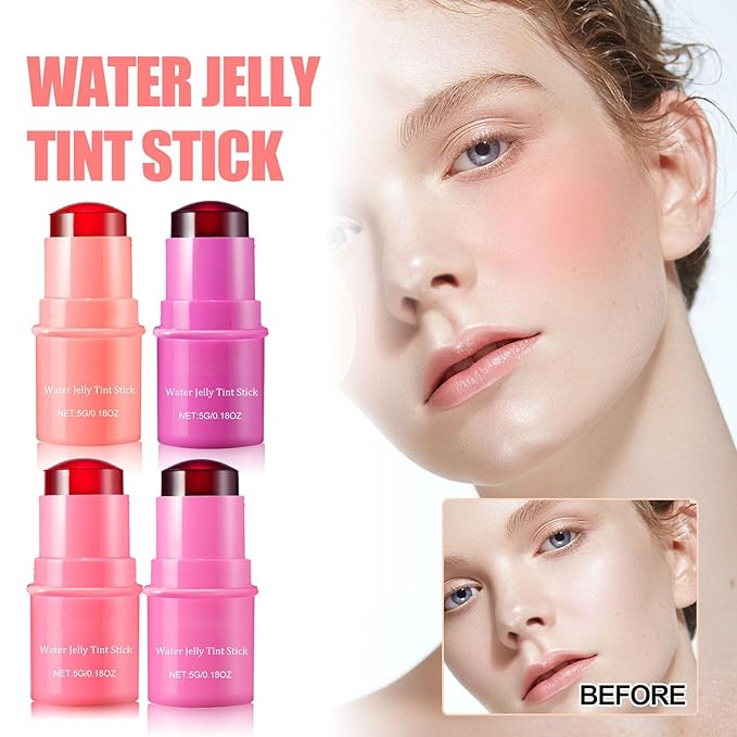 Milk Water Jelly Tint, Sheer Lip & Cheek Stick. (Berry)