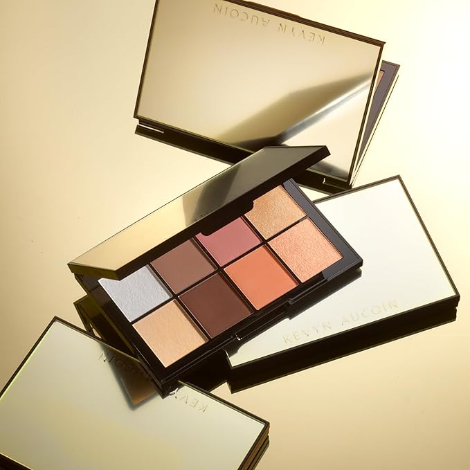 Kevyn Aucoin Sculpt and Define Contour Book Volume 4: All-in-one makeup artist palette compact. Defines facial features. Eyes, cheekbone, nose & jawline. Highlighters to glow. All skin tones & shapes.