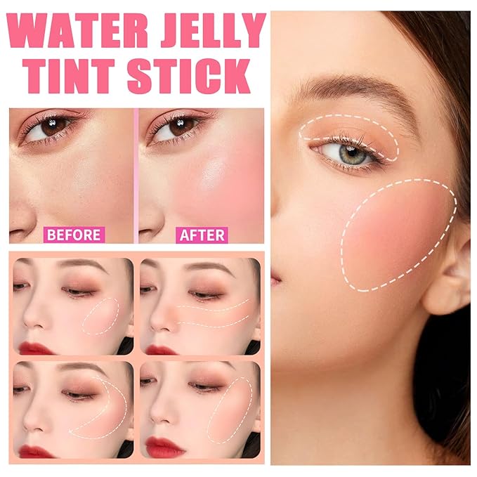 2Pcs Cooling Water Jelly Tint,Moisturizing Lip Tint Jelly Cooling