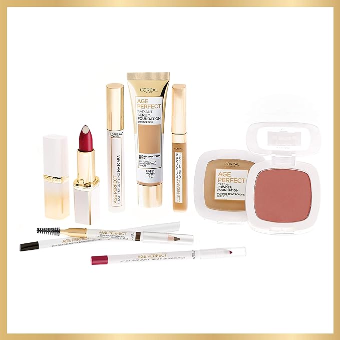 L’Oréal Paris Age Perfect Creamy Powder Foundation Compact, 365 Chestnut, 0.31 Ounce