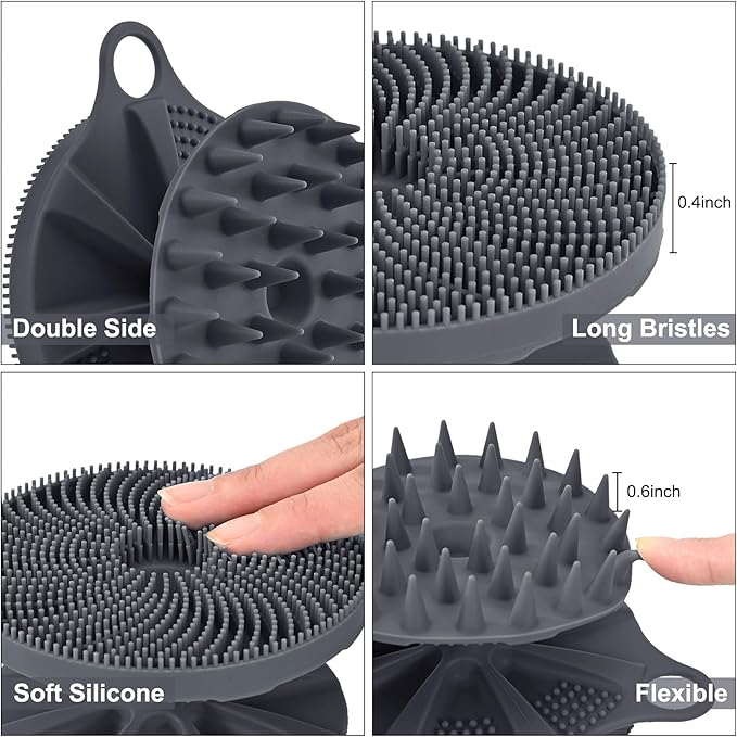 Innerneed 2-in-1 silicone body scrubber