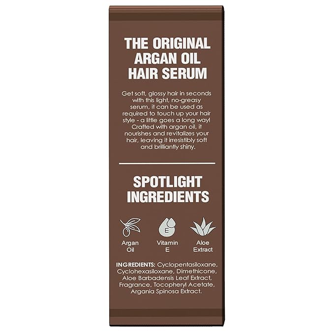 HerStyler Advanced Argan Oil Hair Serum for Women - Anti Frizz Serum for Hair - for Frizzy, Dry and Damaged Hair - Nourishing - 2.36 Fl Oz / 70 Ml (3 Pack)