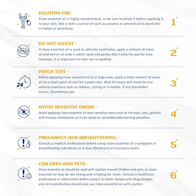 HIQILI 100ML Clove Oil for Teeth and Gums, Tooth Aches, Spray, Aromatherapy, 100% Pure Natural - 3.38 Fl Oz