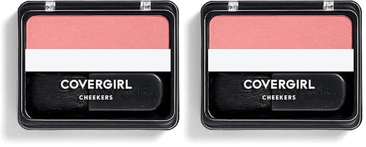 COVERGIRL Cheekers Blendable Powder Blush Rose Silk, .12 oz (packaging may vary), 1 Count (Pack of 2)