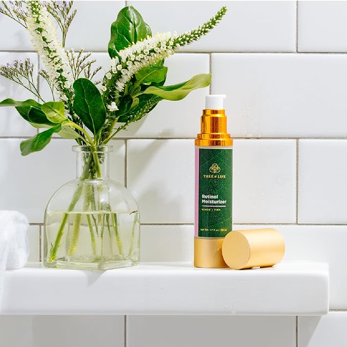 Tree of Life Beauty Moisturizer, Retinol Face Cream - Anti-Aging & Brightens Skin, Reduces Fine Lines & Wrinkles- Dermatologist-Tested to Sensitive Skin - Non-Greasy Facial Skin Care - 1.7 FlOz