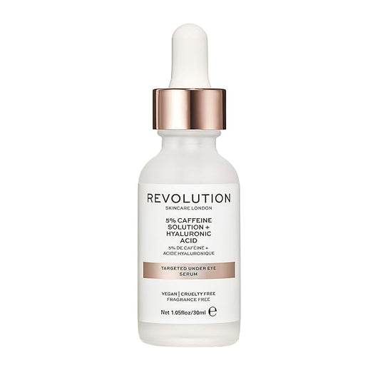 Revolution Skincare Targeted Under Eye Serum - 5% Caffeine, Clears Blemishes, Exfoliates the Skin and Reduces Blackheads, Vegan & Cruelty Free, 250ml