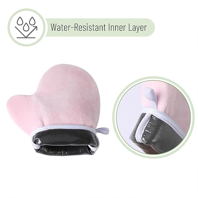 Slick- Self Tanning Mitt, Pink, Self Tanner Mitt, Self Tan Mitt, Tanning Glove, Tanning Mitts Self Tanner, Self Tanning Glove, Tanning Gloves for Self Tan Lotion, Self Tanner Glove Mitt