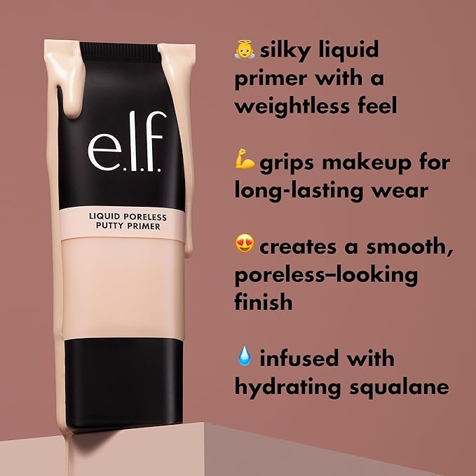 e.l.f. Liquid Poreless Putty Primer, Lightweight Face Primer & Cruelty-free
