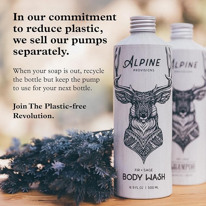 Alpine Provisions Cedar & Sandalwood Shampoo - Naturally Repair, Cleanse, and Hydrate with Essential Oils, Jojoba, Aloe Vera - Vegan, Sulfate & Plastic Free - Plant-Based Hair Care 16.9 FL Oz