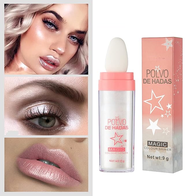 MAEPEOR Highlighter Powder Stick 6 Colors Shimmer Not-sticky