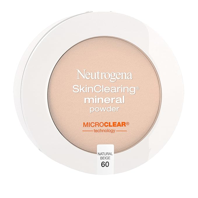 Neutrogena SkinClearing Mineral Acne-Concealing Pressed Powder Compact, Shine-Free 38 oz