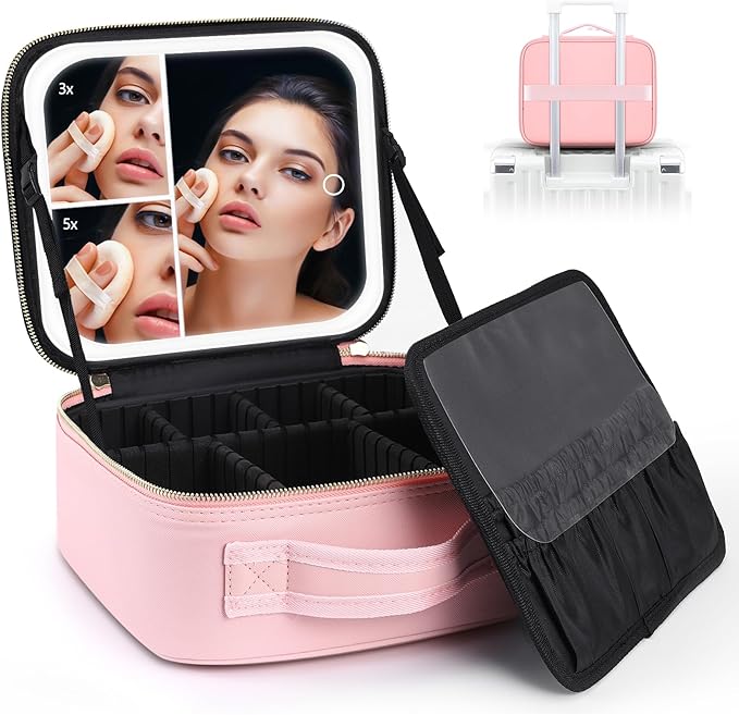 Vanmrior travel makeup bag with
