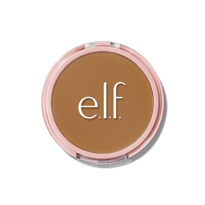 e.l.f. Halo Glow Powder Filter, Ultra-fine Finishing Powder, Smooths The Look of Pores & Fine Lines, Creates A Soft-Focus Glow, Vegan & Cruelty-Free, Deep Neutral