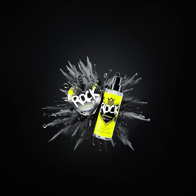 Vera Wang Rock Princess Body Mist 8 fl oz (Pack of 1), Notes of Peach, Jasmine, and Vanilla, Women's Fragrance, Long Lasting, Everyday Fragrance