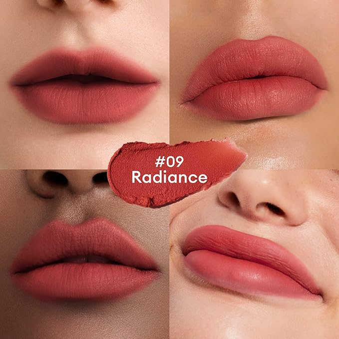 ITY Velvet Matte Finish Lip Stain-Mousse Textured Lip Clay, Conceals Lip Lines, Rich Pigment Lip Tint Lipsticks,2 Pack, 0.14 oz (4g) in Ruby, Radiance