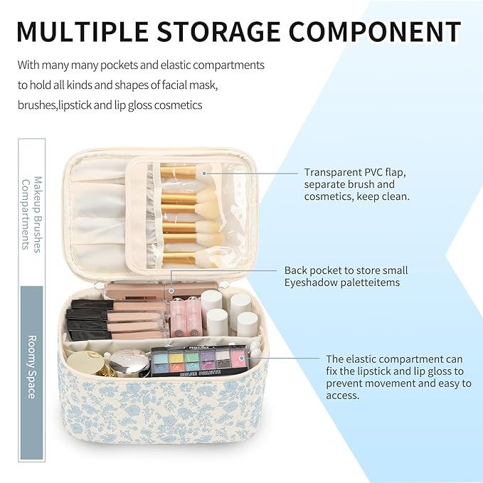 Ocheal makeup bag portable cosmetic