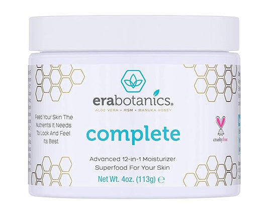 Era Organics Manuka Honey Face Cream - Advanced 12-in-1 Nourishing and Rejuvenating Daily Face Moisturizer for Women and Men - Face Moisturizer for Sensitive Skin - Body Moisturizer for Dry Skin 4 oz