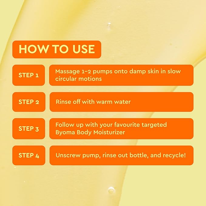 BYOMA Brightening Body Wash - Creamy Formula with Niacinamide & Azelaic Acid for Dull, Dehydrated Skin - Brightens & Evens Tone - Skin Barrier Repair - 16.9 Fl. Oz