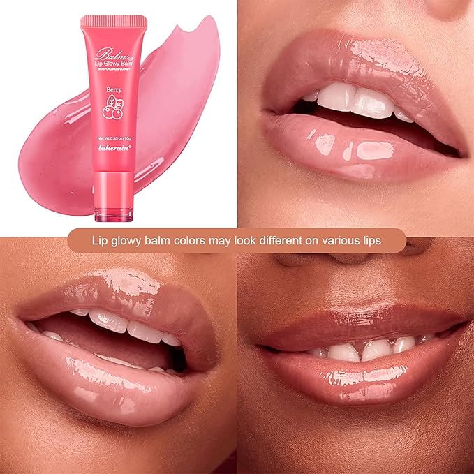 2Pcs Lip Glowy Balm and Lip (Grapefruit)