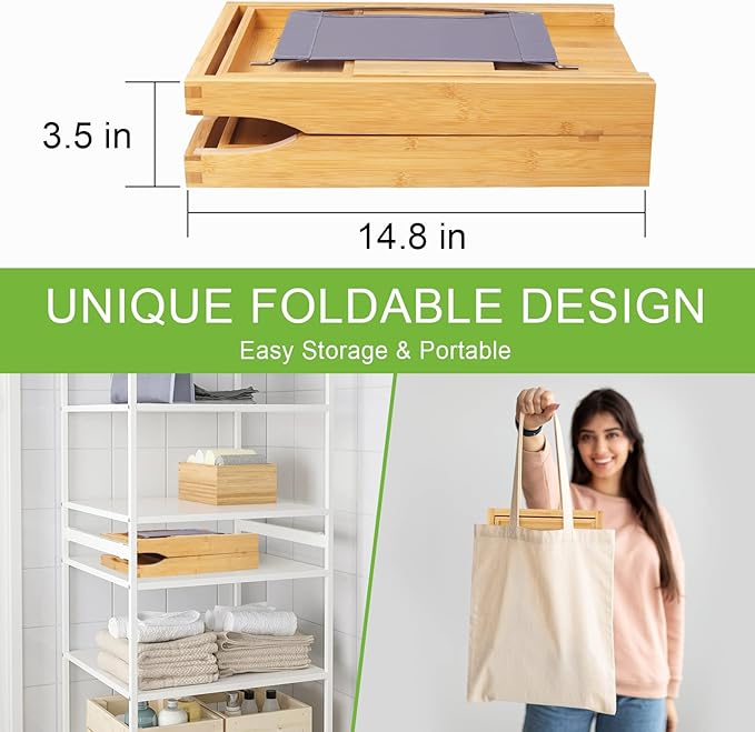 Artmalle bathtub caddy tray for