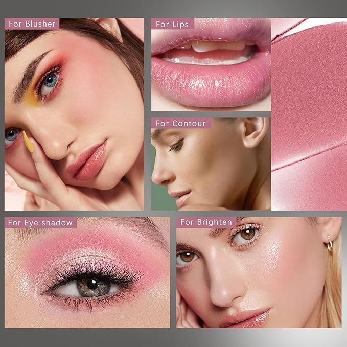 3 Pcs Cream Blush Contour Highlighter Stick for