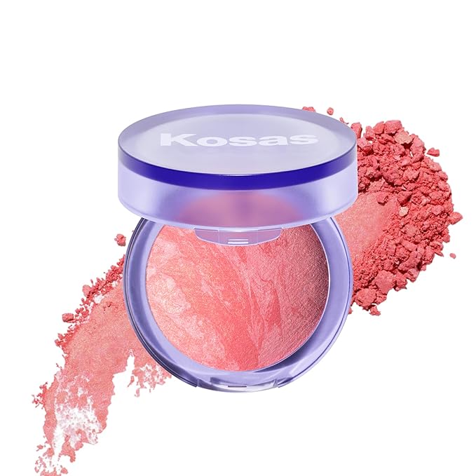 Kosas Blush is Life – Talc-Free Dimensional Blush Baked with Squalane & Hyaluronic Acid – Long Wear, Safe for Sensitive Skin- Blissed