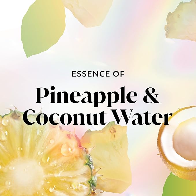 Olay Body Wash for Women, Fresh Radiance, Refreshing & Renewing, Made with Plant Based Cleansers, B3 Botanical Complex, For All Skin Types, Pineapple & Coconut Water Scent, 22 fl oz (Pack of 4)