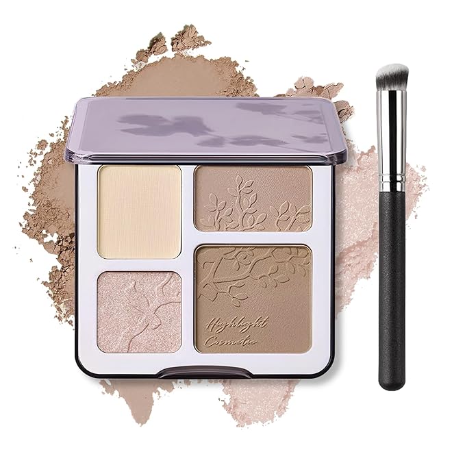 Contour Powder Highlighter Powder Contour Palette,2 In 1 Palette,Face