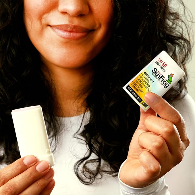 Royal SunFrog | All Natural SPF-50 Sunscreen Mineral Stick | 100% Vegan, Broad Spectrum UVA + UVB, Roll On Sunscreen Stick for Face & Body (0.49oz/14g)